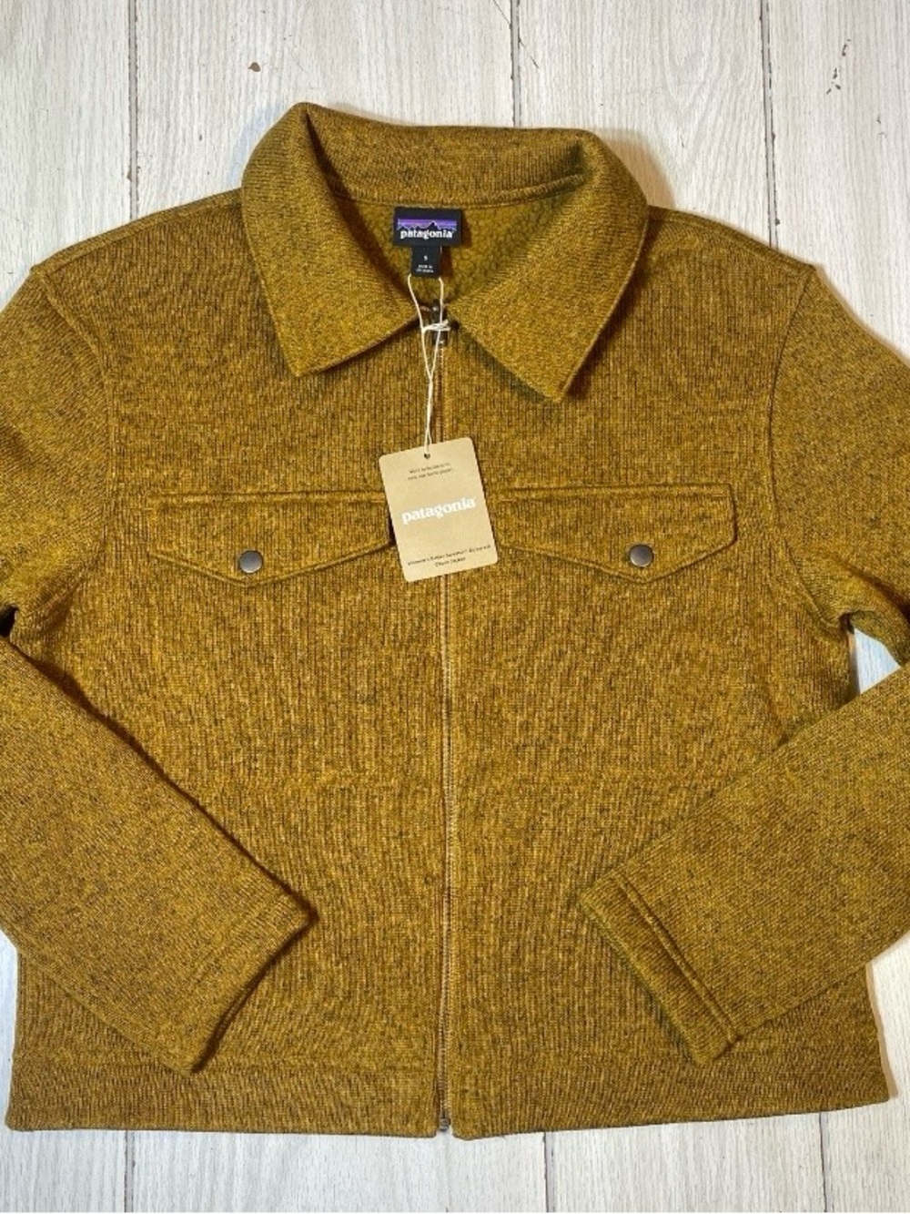 NWT Patagonia Women's Better Sweater Zippered Chore Jacket Raptor Browns S 26115